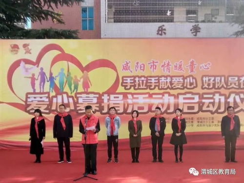 手拉手献爱心 好队员在行动 咸阳市情暖童心爱心募捐启动仪式 在渭城区道北小学举行
